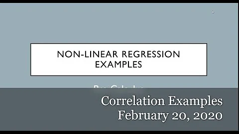 Nonlinear regression examples