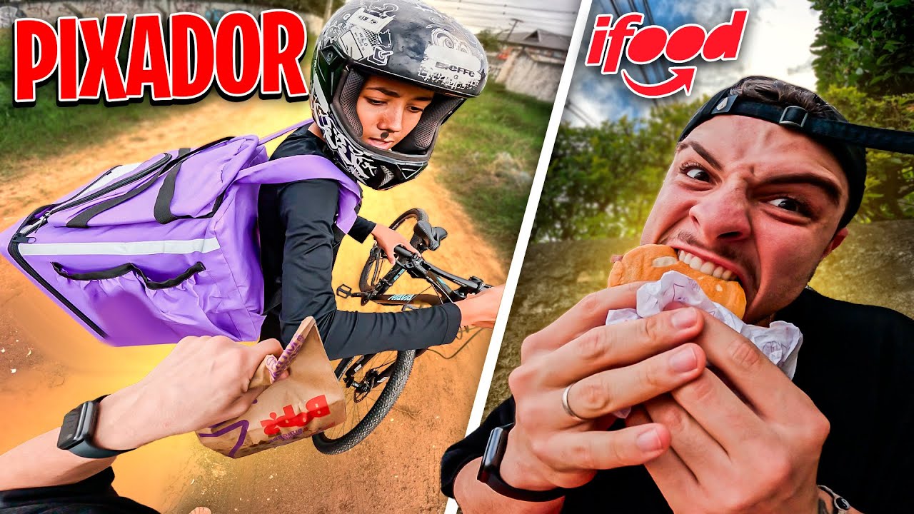 R0UBE1 E COMI A ENTREGA DO IFOOD DO PIX4D0R…