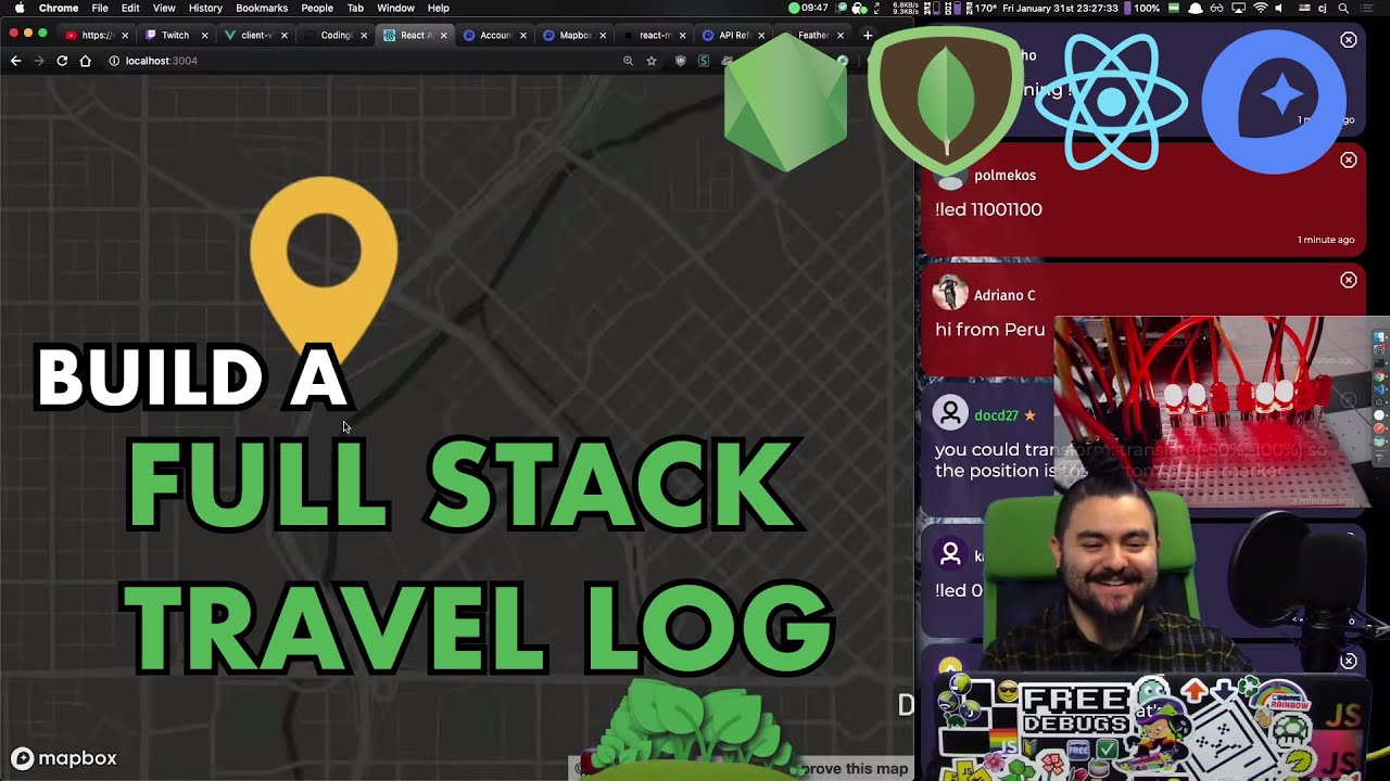 travel log app mern stack