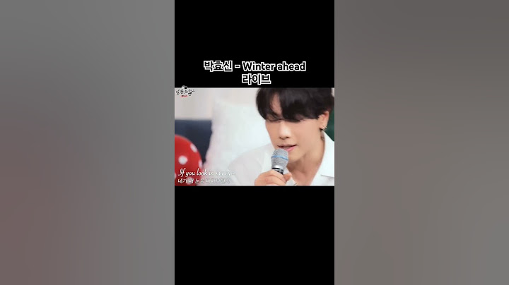 박효신 winter ahead 짧은 라이브