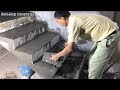 How To Building Stair - Design Construction Rendering Sand And Cement For Step Stairs Brick