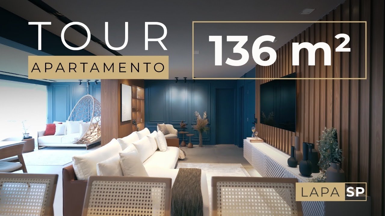 TOUR EM UM APARTAMENTO DE 136 m² QUE EXALA ELEGÂNCIA E REQUINTE