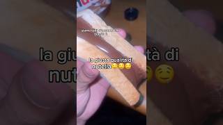 La giusta Quantità di Nutella in un Panino