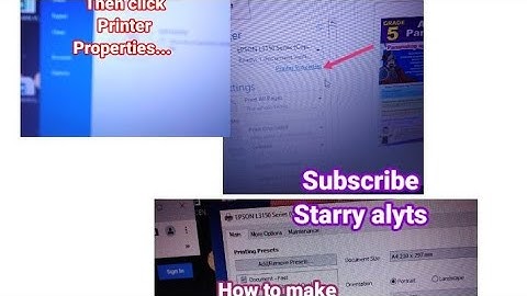 How to make Tarp papel using Microsoft word in laptop? /click Printer properties