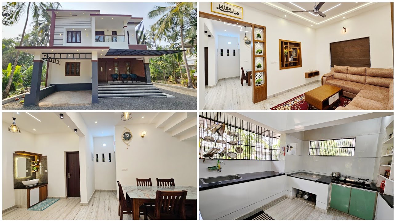 36ലക്ഷം രൂപക്ക് interior ഉൾപ്പെടെ 1900sqft ൽ ആരും കൊതിക്കും സിംപിളായി ഒരു  കിടിലൻ വീട്/Home❤️