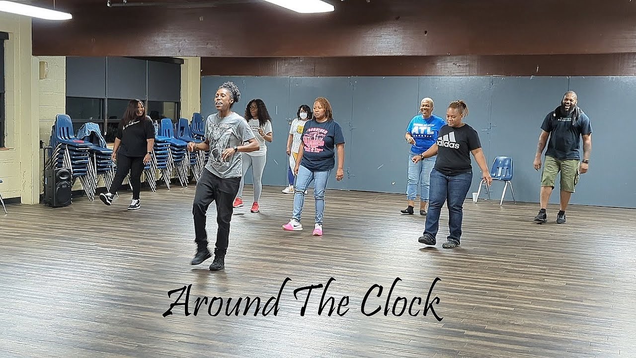 Around The Clock Line Dance YouTube