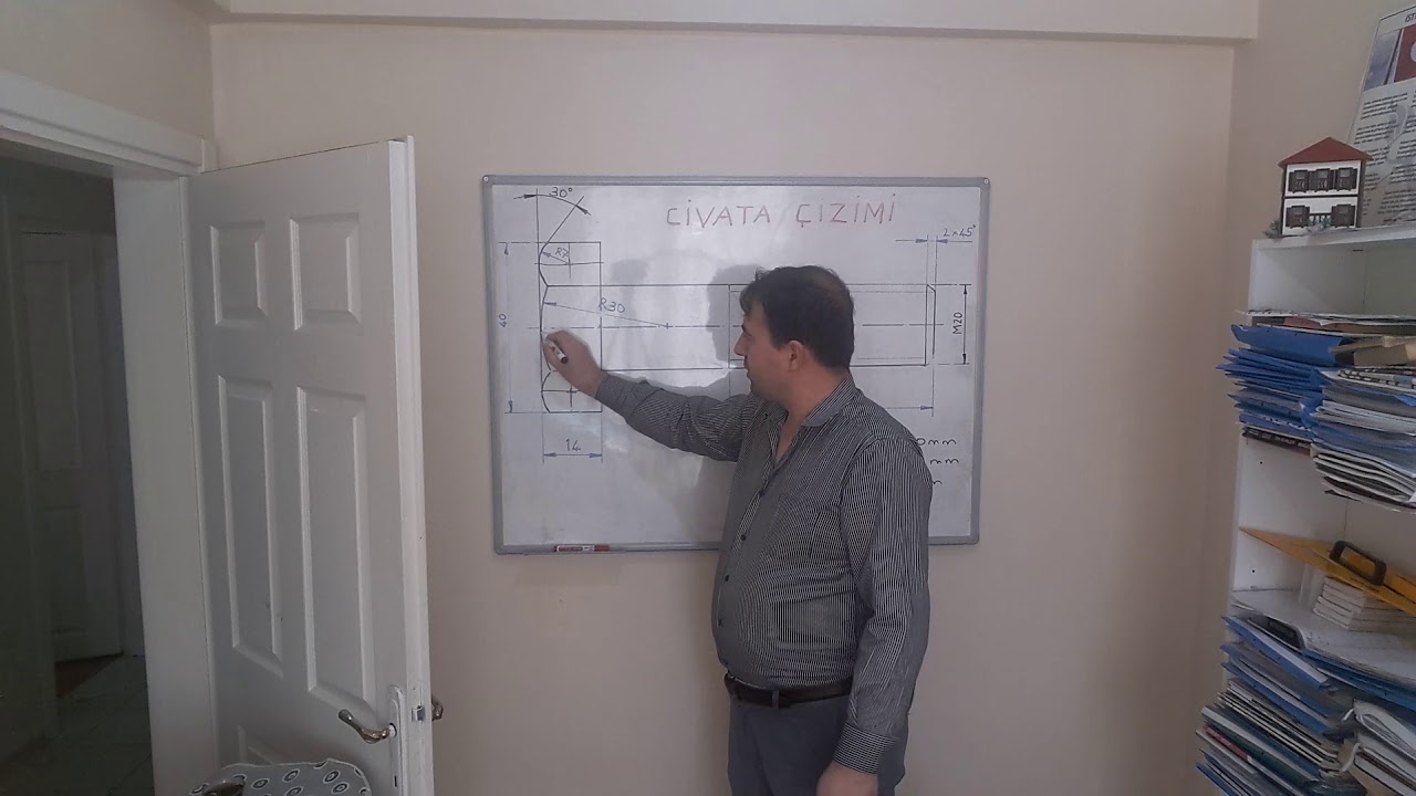 MESLEK RESİM DERSİ CIVATA ÇİZİMİ