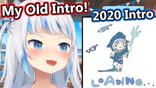 Gura plays her OG intro from 2020, and it makes me feel nostalgic