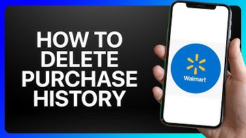 How To Delete Purchase History On Walmart App Tutorial