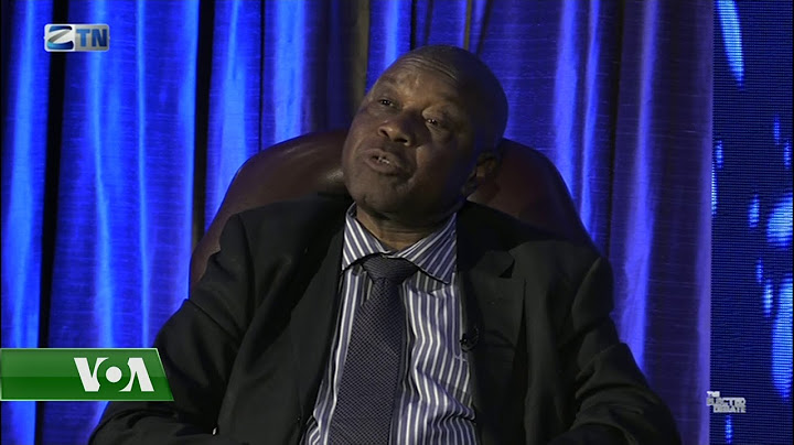 Ambassador Chris Mutsvangwa At The Zimbabwe Presidential Debate