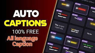 How to Generate AI Auto Captions Without Watermark | AI Caption Generator Free