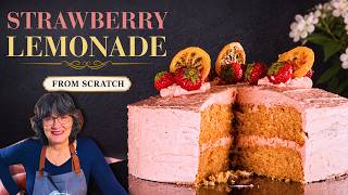 Blended Flavor in BOTH the Cake and Frosting!  A True Strawberry Lemonade Cake