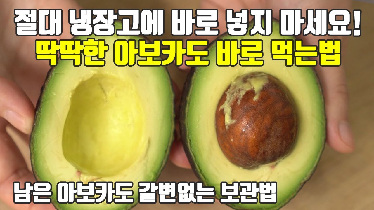 딱딱한 아보카도 바로 먹는방법! 절대 냉장고에 바로 넣지 마세요. 제발 avocado