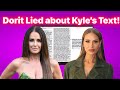 Dorit lied about kyles text rhobh