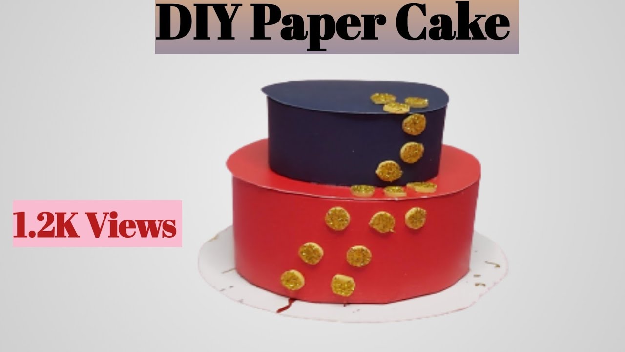 Paper cake making// DIY paper cake - YouTube