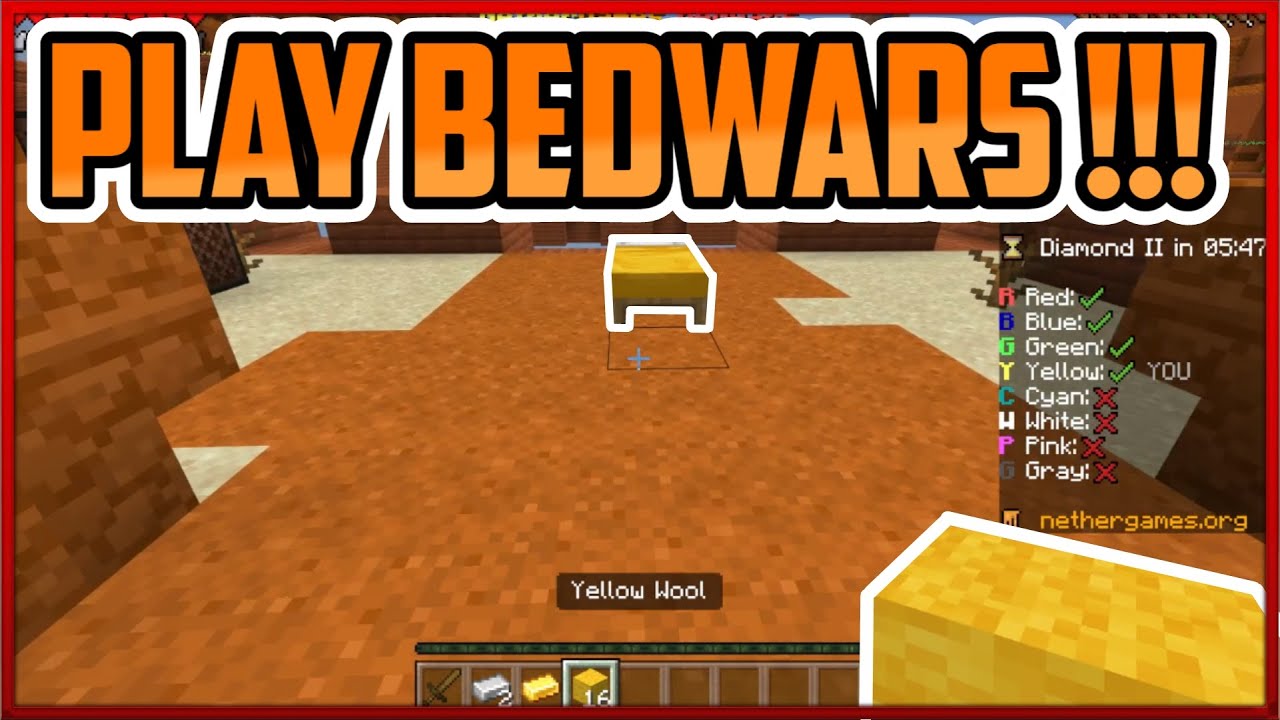 how to play bedwars in minecraft pe 1.19  bedwars server for minecraft pe  