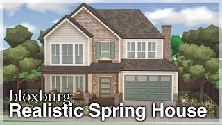Bloxburg - Realistic Spring House Speedbuild (exterior) | Roblox