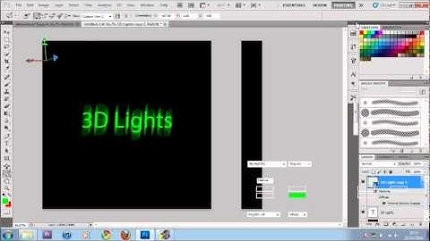 Photoshop 3D Text Tutorial (Cs4 and CS5 only)