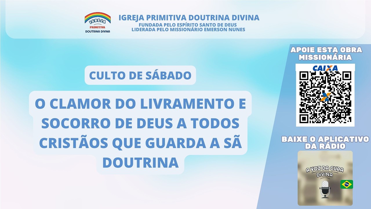 Culto de Sábado consagração de manhã - Sede Internacional - 336 horas  07-03 -2026