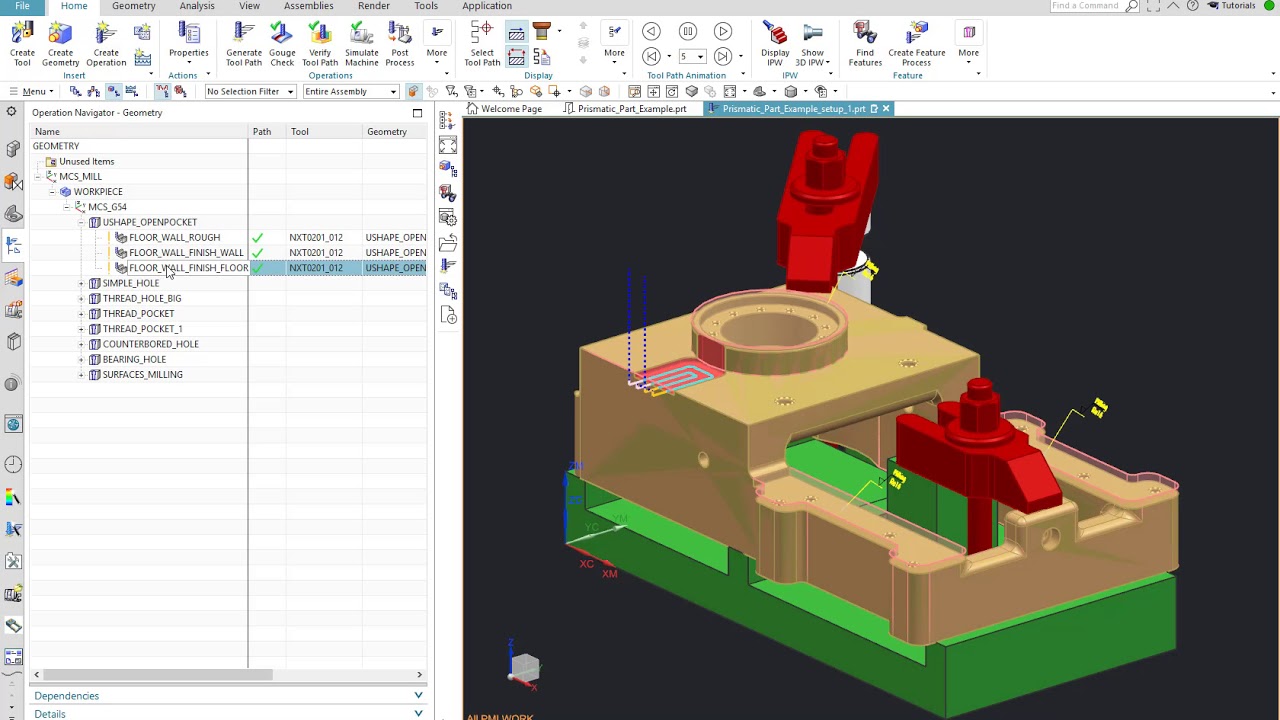 tecnomatix plant simulation software NX CAM Feature-based Machining Starter Kit