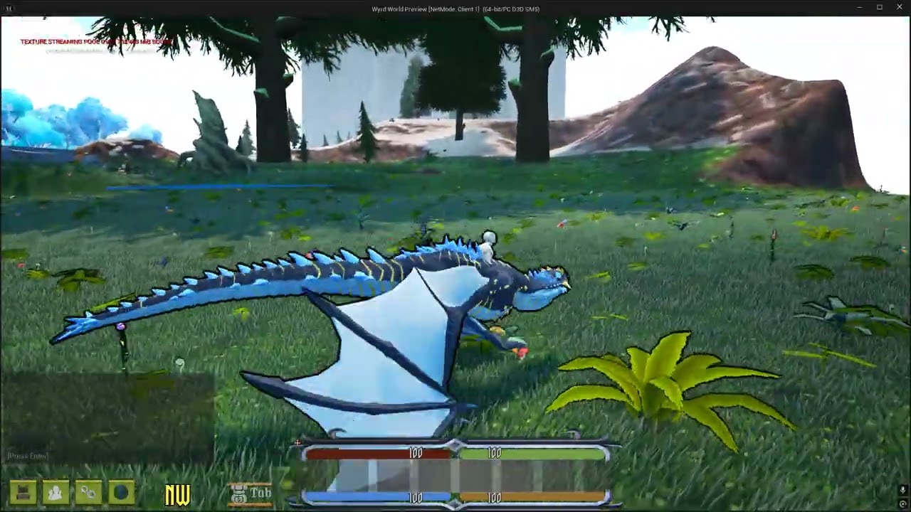 Messing around with different mount options in Wyrd World