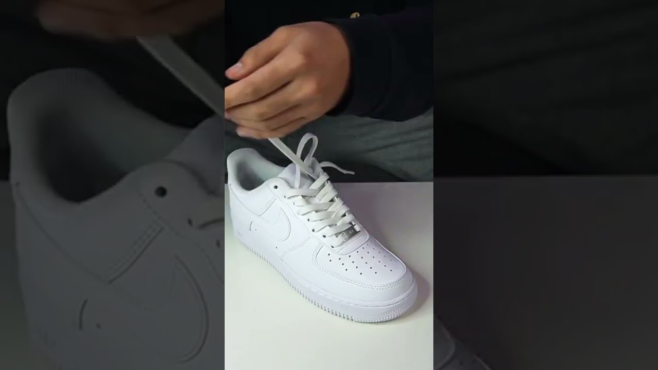 how to tie air force 1 lv8 utility gs｜TikTok Search