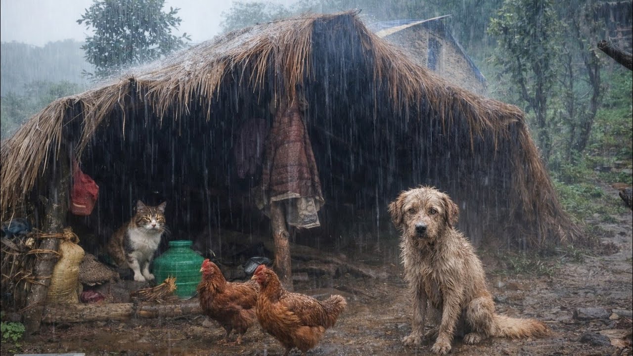Nepali Mountain village life into the Rainy Season | Daily Activities of Rural village life in Nepal