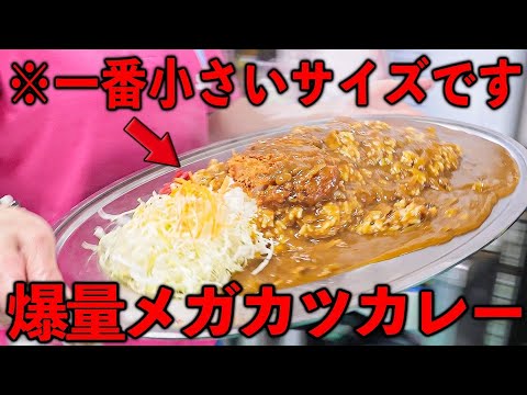 静岡）超特大重量無制限ギガカツカレー。巨漢の店主と豪快奥さんが営むデカ盛り大衆食堂。