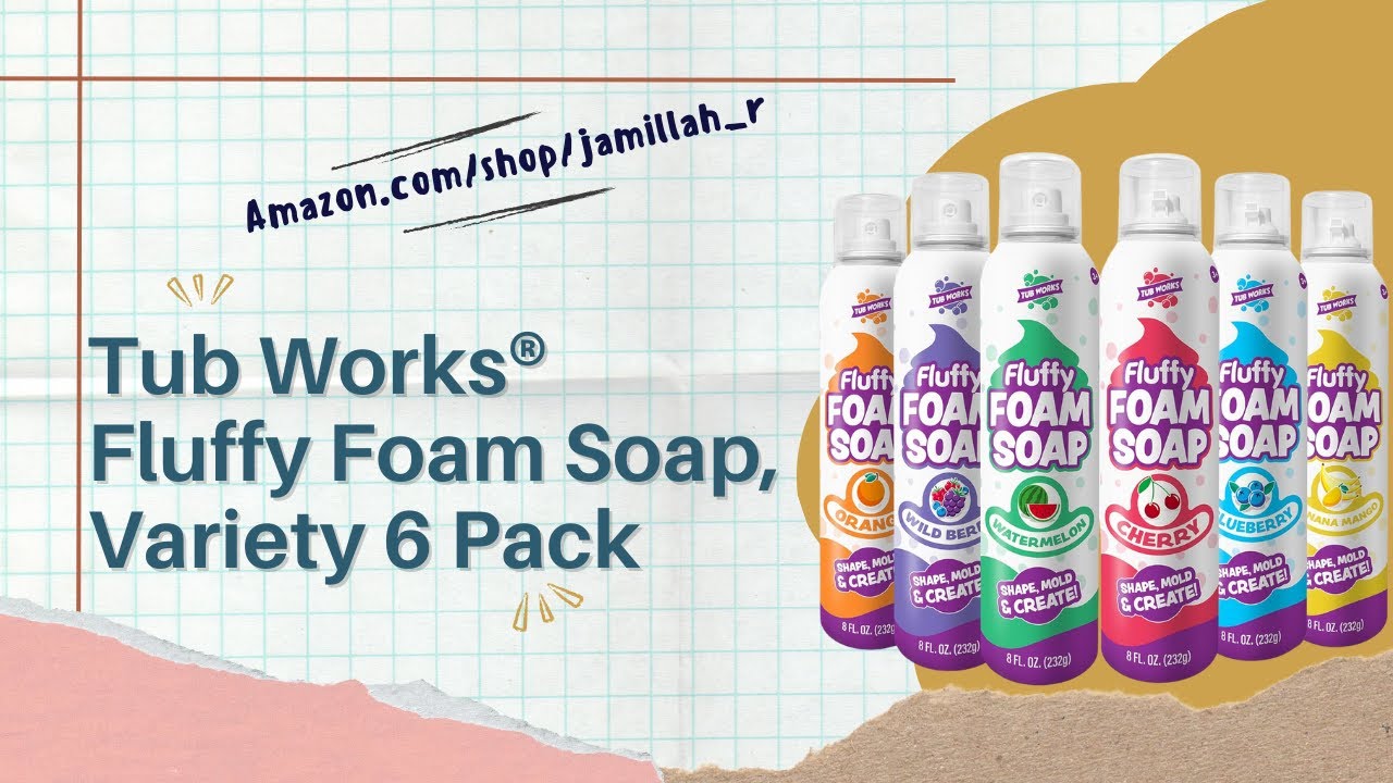 Tub Works Fluffy Foam Soap Review | Fun Bath Art for Kids