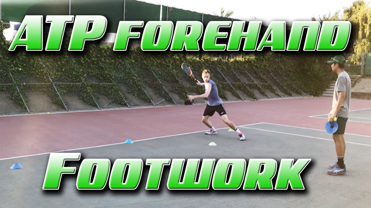 ATP or WTA forehand - hip turn and footwork - YouTube