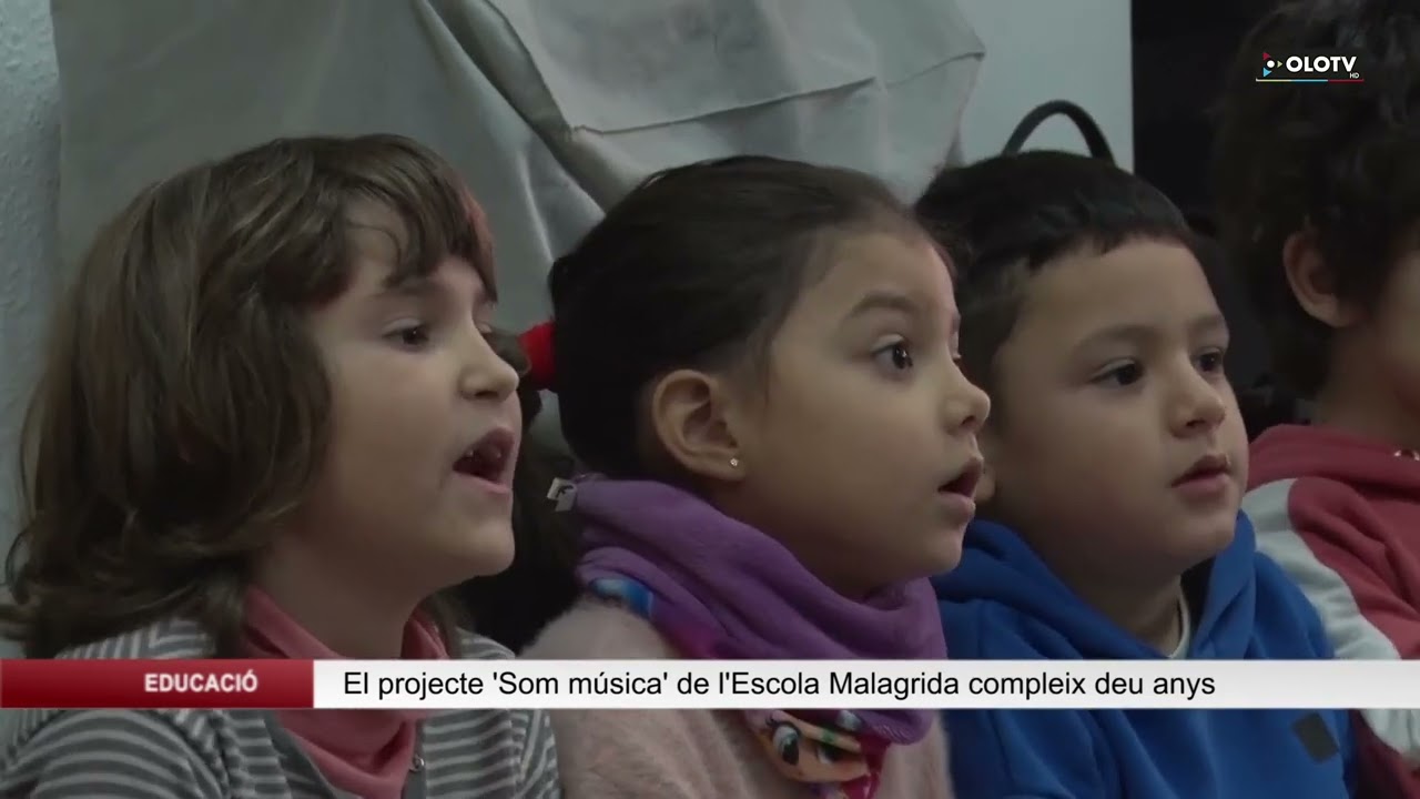 El projecte ‘Som Música’ a l’Escola Malagrida d’OIot compleix deu anys