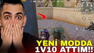 YENİ MODDA 1V10 ATTIM 😱 HAYATIMIN MAÇINI OYNADIM!! | PUBG Mobile 