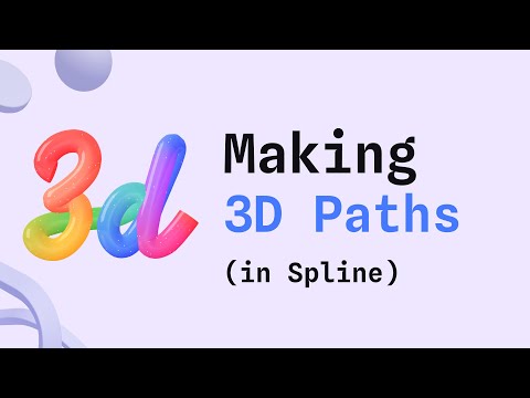 How to create 3d paths in Spline