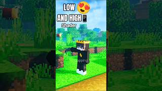 Low Phone Me Bhi OP Shader 😍 Minecraft Short #shorts #minecraft