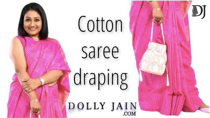 Saree Draping #diivazsecret_galleria #cottonsaree #sareedraping