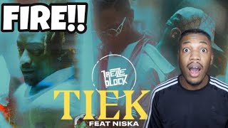 BRITISH REACTION TO 13 BLOCK - TIEKS FT. NISKA | FRENCH RAP 🇫🇷🔥