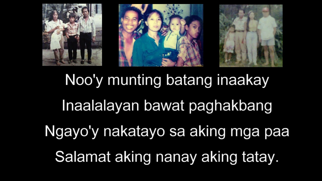 Awit Ng Anak Sa Magulang Lyrics