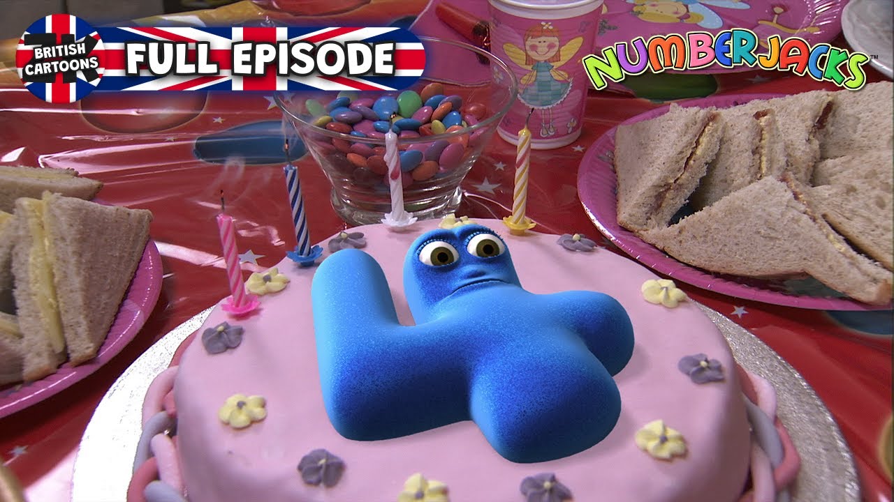 4 He's A Jolly Good Fellow | Numberjacks | Full Episode | Season 1, EP10 | ZeeKay British Cartoons