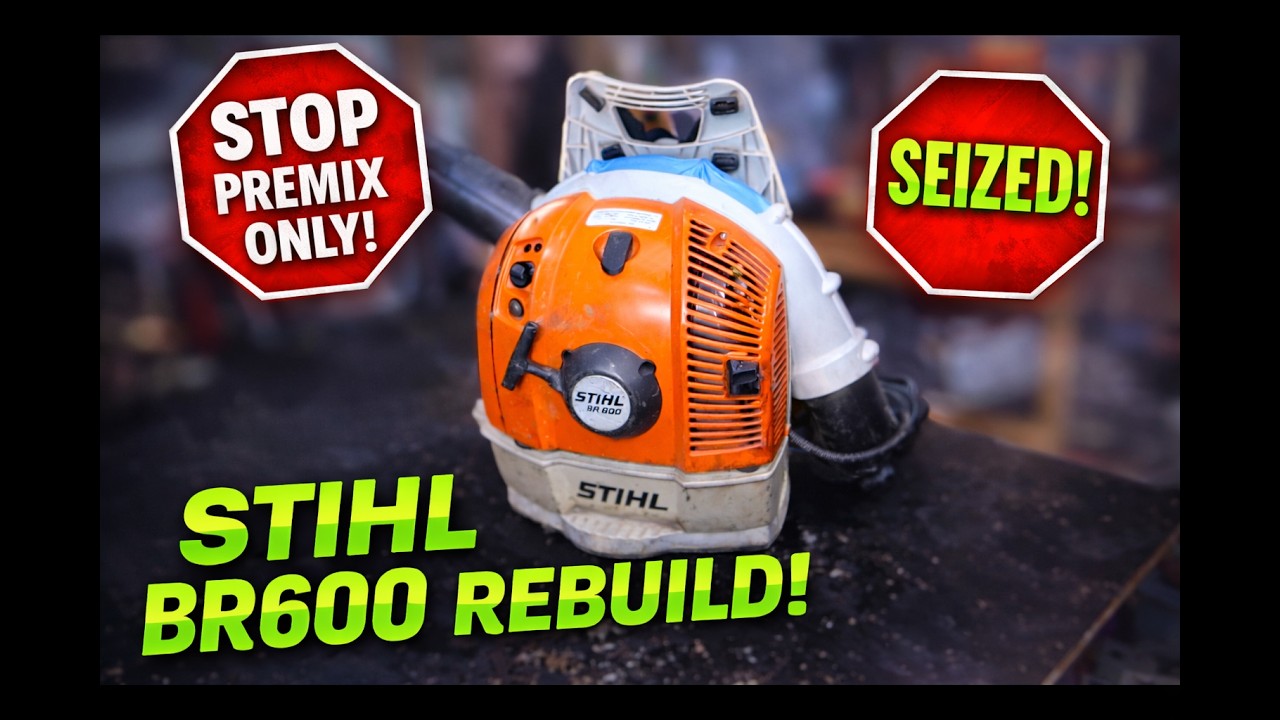 STOP! Straight Gas Killed This Stihl BR600 💀 Full Engine Rebuild