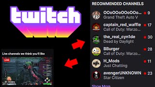 How to remove people from your recommended channels on Twitch How to remove people from your recommended channels on Twitch