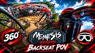 BACK SEAT VR POV 360° 🎢 NEMESIS REBORN | ROLLER COASTER