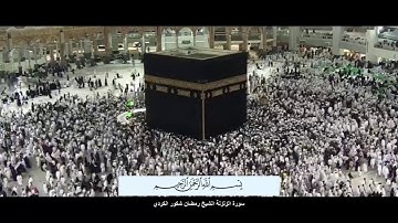 سورة الزلزلة بصوت الشيخ رمضان شكور رحمة الله عليه