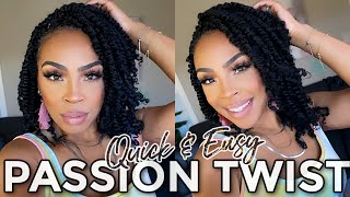 EASY & QUICK PASSION TWIST |  CROCHET PROTECTIVE STYLE TUTORIAL
