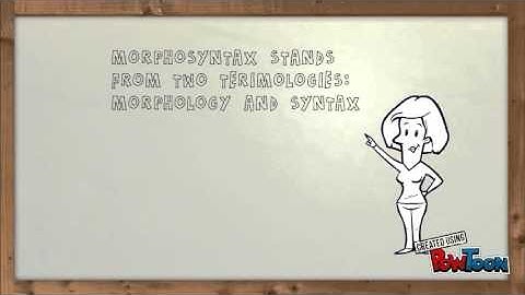 morphosyntax
