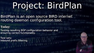 Python, BGP, OSPF and RIP (urg!) with BIRD. Unit testing BGP featureset!