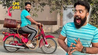 APNI DREAM BIKE KO LPG GAS SE CHALA LIA 100% REAL TRICK 😱| MUNNA SHAPATER | SYED FAHAD | EXPERIMENT