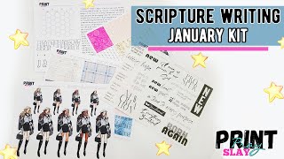 Scripture Writing Plan 2023 January - Study on the Topic New