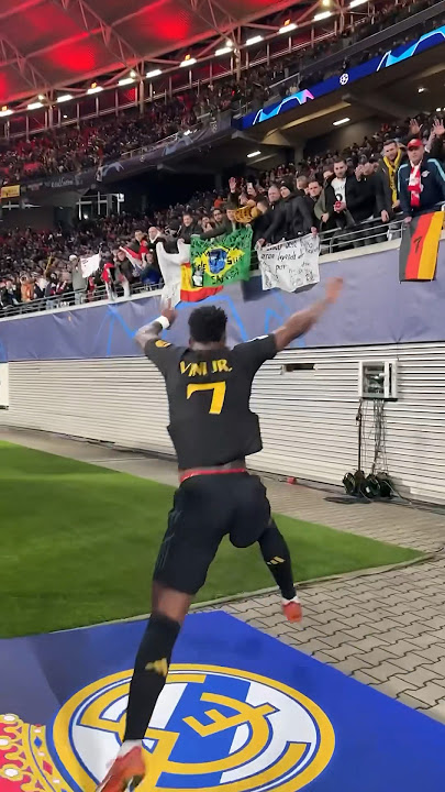 Vinicius Jnr giving his shirt away to a fan 🤩 #vinicius #viniciusjr #realmadrid #rmfc #football