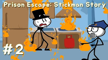 Prison Escape Stickman Story Part 2 Walkthrough - All Fail & All Success