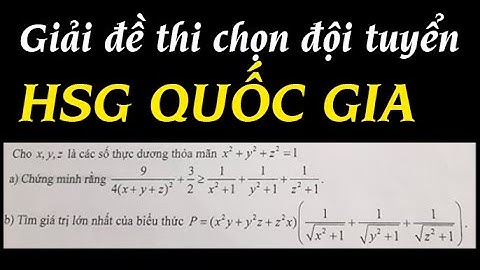 TTV: Giải Đề Thi chọn đội tuyển Quốc gia THPT 25 - 26 | Tỉnh Vĩnh Long (Câu 1)